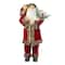 Glitzhome® 35.5" Faux Fur Traditional Christmas Santa Figurine